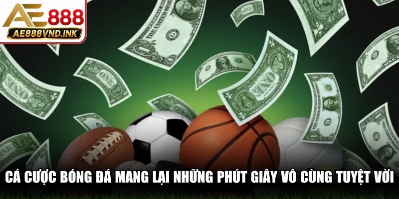Cá cược bóng đá mang lại những phút giây vô cùng tuyệt vời