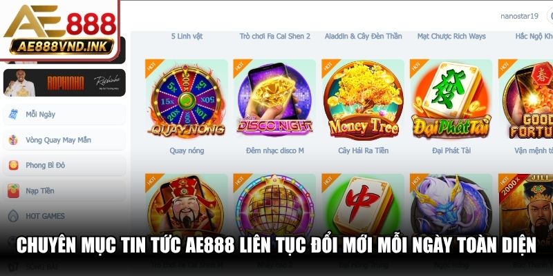 Chuyên mục tin tức AE888 liên tục đổi mới mỗi ngày toàn diện nhất