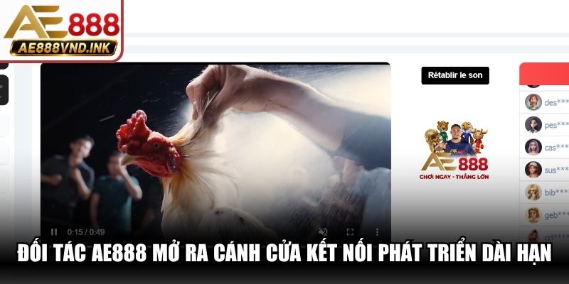 Đối tác AE888 mở ra cánh cửa kết nối phát triển dài hạn bậc nhất