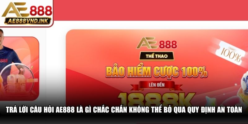 Trả lời câu hỏi AE888 là gì chắc chắn không thể bỏ qua quy định an toàn